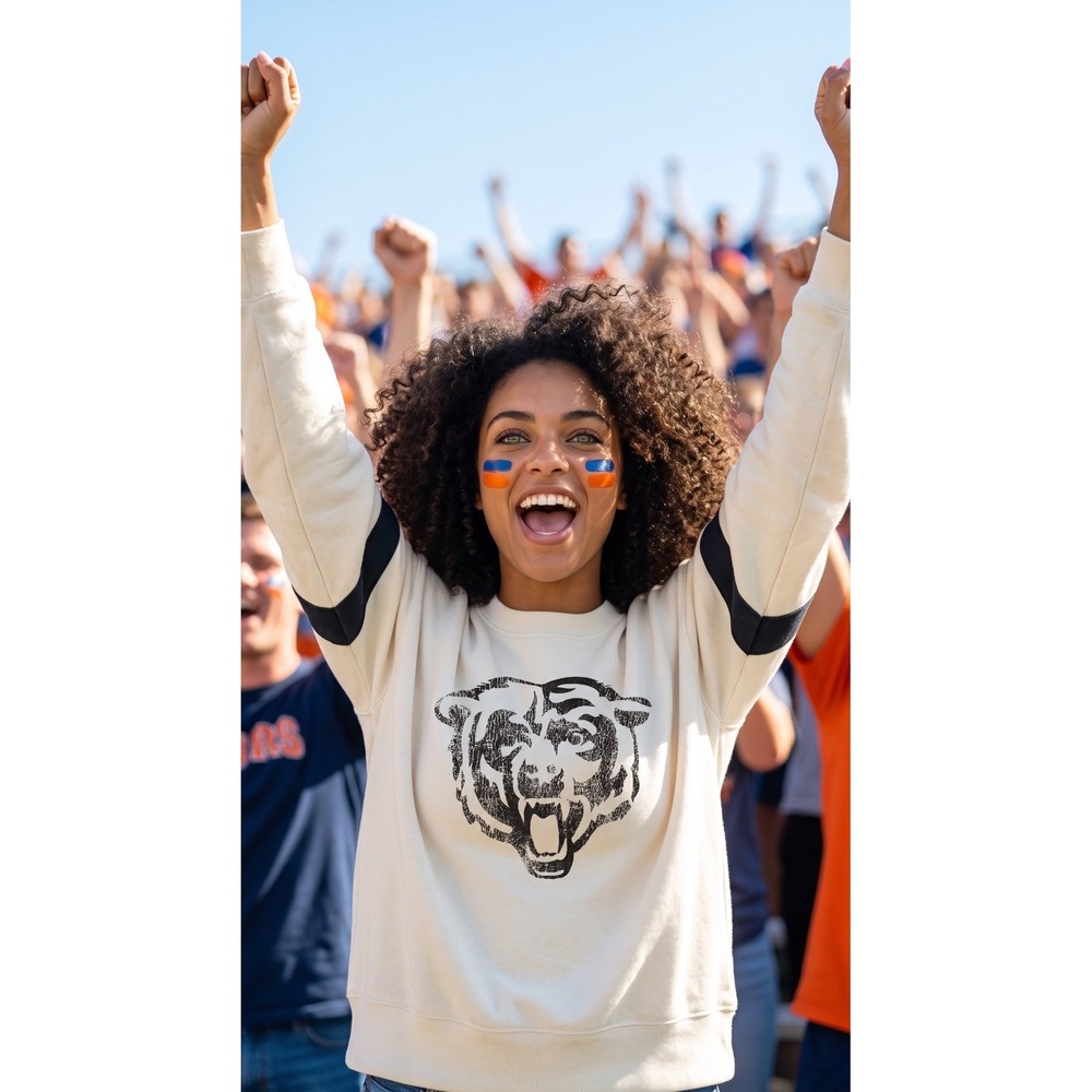 NFL Chicago Bears Women's Cropped Graphic Sweatshirt